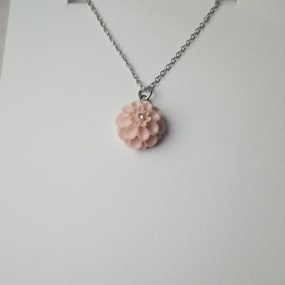 Pink Flower Pendant
